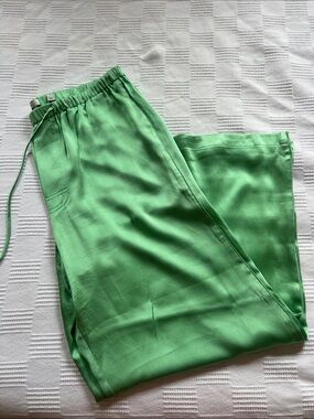 vince 100% silk pants